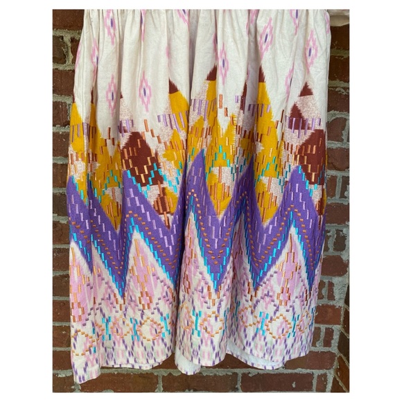 NWT Anthropologie Not So Serious Abstract Embroidered Dress  SZ Small - Picture 7 of 16